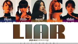 (G)I-DLE ((여자)아이들) - 'LIAR' Lyrics [Color Coded_Han_Rom_Eng] Resimi