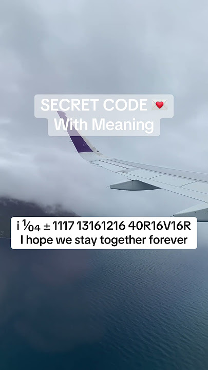 Secret code with meaning i ¹⁄₀₄ ± 1117 13161216 40R16V16R