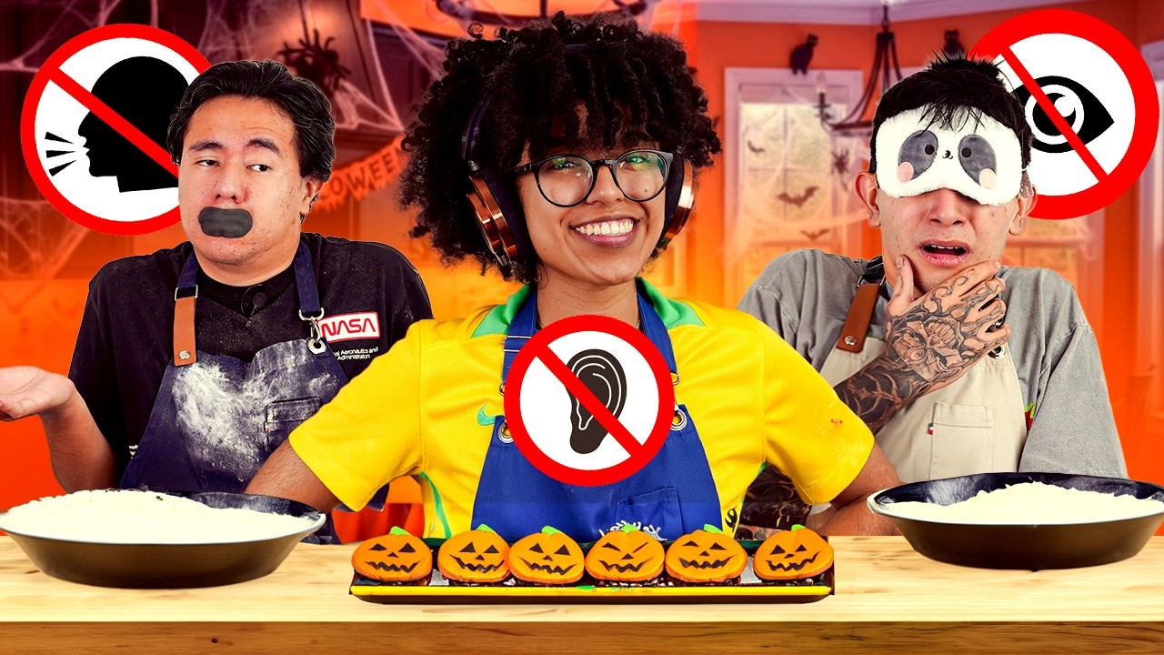 GALLETAS DE HALLOWEEN SIN VER, OÍR NI HABLAR