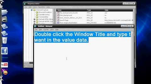 How To Change Internet Explorer Window Title Bar