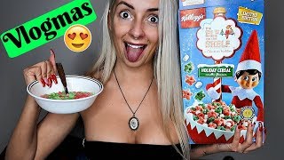 Trying Elf On The Shelf CEREAL?!? -Vlogmas Day 1-