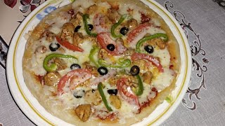 How to Make Pan pizza | in 15 minutes at home| recipe by yummy food with rakshi