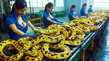 How Python Farms Generate 10 Million Dollars from Skin and Meat Production