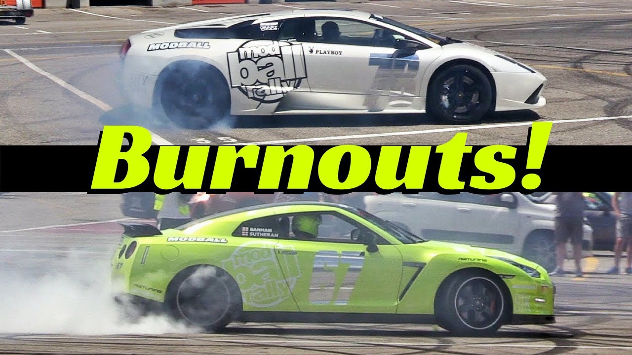 Supercar Burnouts & Donuts Compilation! - Lamborghini Aventador, Mustang, Nissan GT-R & More!