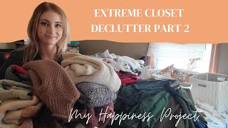 EXTREME Closet Clean Out/Declutter Part 2: I Had Over 100 Sweaters! - My Happiness Project