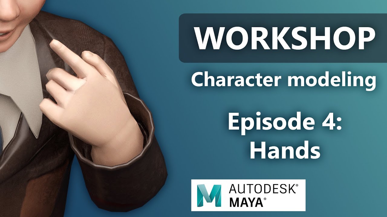 Character Modeling in Autodesk Maya - Episode 04 Hands - YouTube