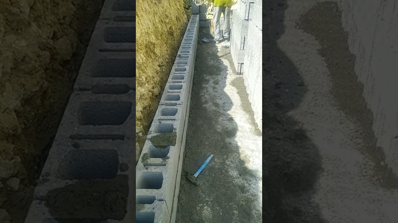 200 Hollow brick wall 