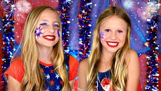 4th of July Makeup and Dress Up