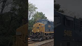 CSX M277-16 with a Dash-9 #csx #shorts #autoracks
