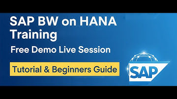 SAP-BW op HANA-training | Gratis demo live-sessie | Tutorial voor beginners | Stapsgewijze handle...