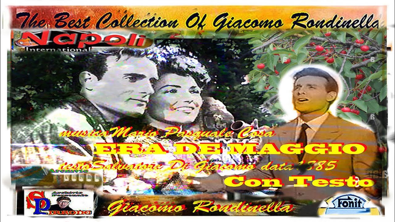 Giacomo Rondinella - ERA DE MAGGIO Con Testo 1955 - YouTube