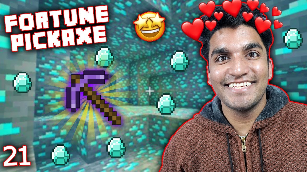 Diamonds Mining with FORTUNE III in MINECRAFT *CRAZY*