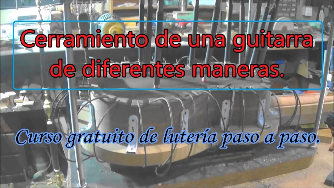 Cerramiento de una guitarra clásica.
