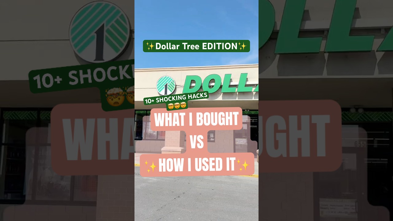 10 HACKS 🤯 What I Bought VS. How I Used It 👉 DOLLAR TREE EDITION✨