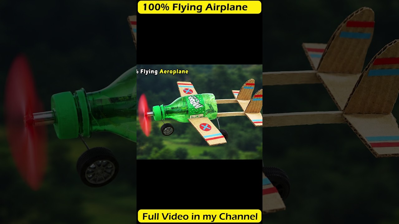 100% Flying Helicopter using Plastic Bottle | DIY #helicopter #diy #rc #shorts #toys
