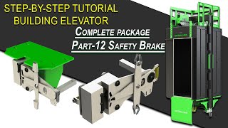 How to build pro elevator cabin. Part 12 Safety Brake #design Profile