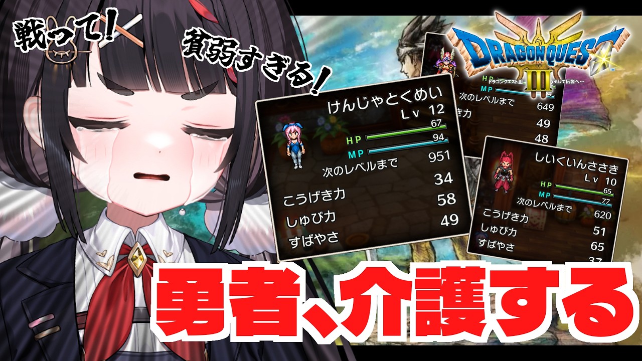 勇者、頼れる仲間を雇ったつもりが介護してる【ドラゴンクエストⅢ 】