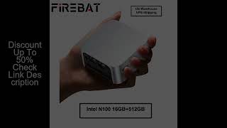 FIREBAT T8 PLUS Mini PC Gamer Intel N100 N5095 CPU Windows 11 Mini PC Gaming DDR4 8GB RAM 256GB SSD