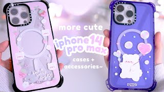 more iphone 14 pro max cute accessories 💗🌟 | unboxing + try-on!