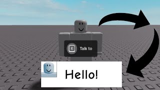 How to make a Dialogue On Roblox Studio