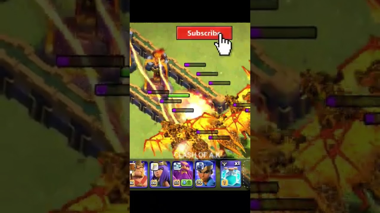 Inferno Dragon Vs Super Dragon in clash of clans 