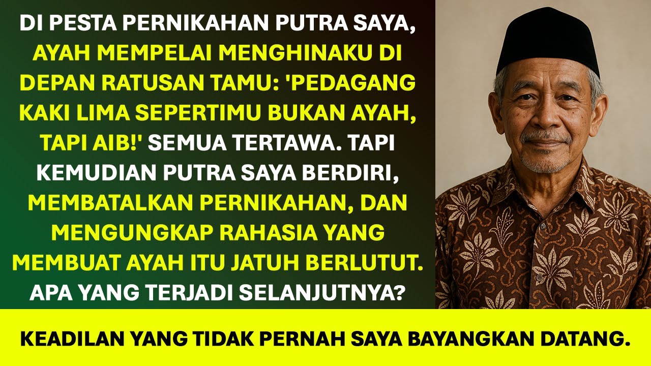 Di pernikahan putra saya, ayah mempelai mempermalukanku: 
