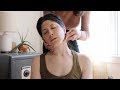 ASMR head, neck, & facial massage with gua sha (with my former boss!) [whisper]