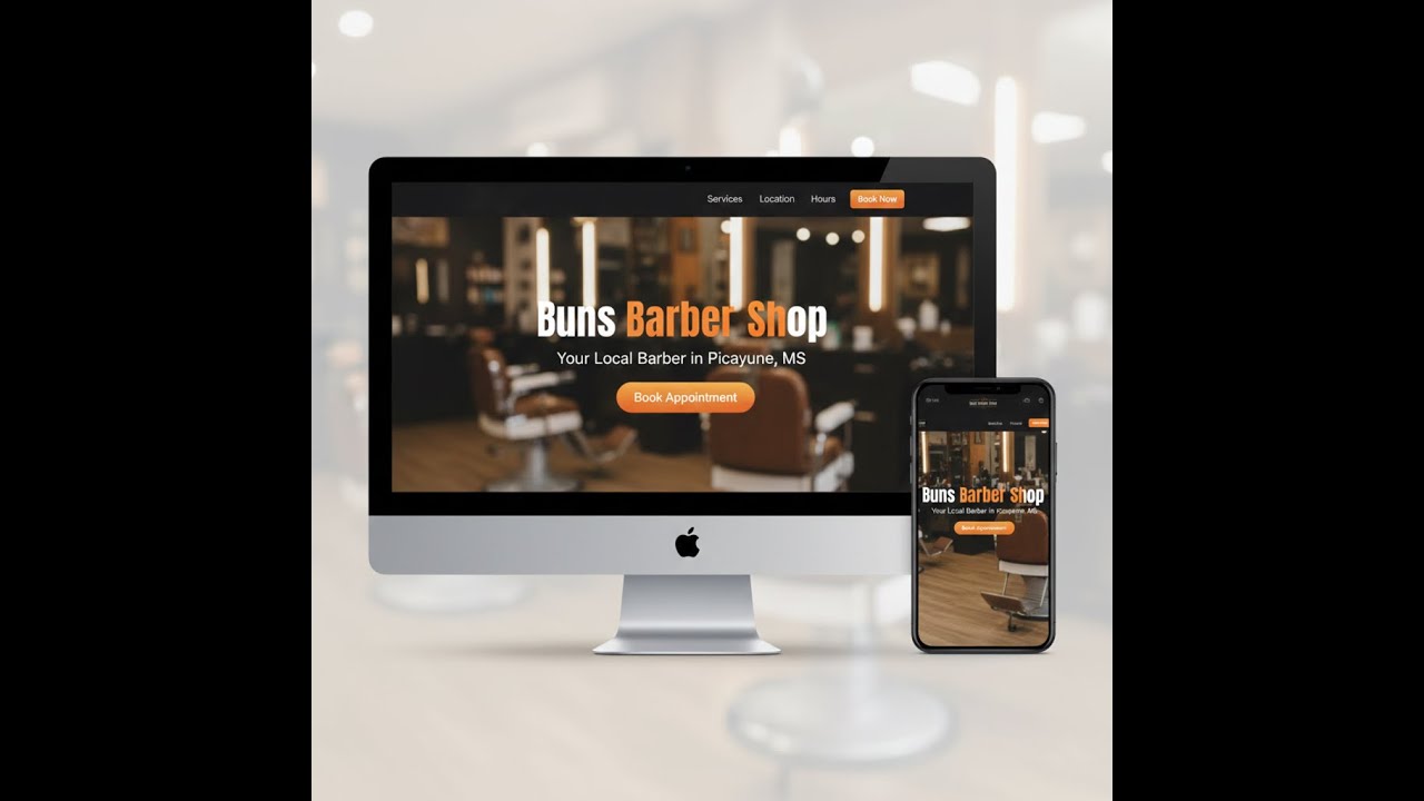 Buns Barber Shop made with Typescript | React | TailwindCSS