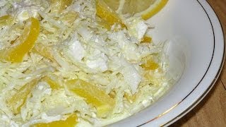 ⁣Зимний витаминный салат из капусты / Cabbage salad with feta ♡ English subtitles