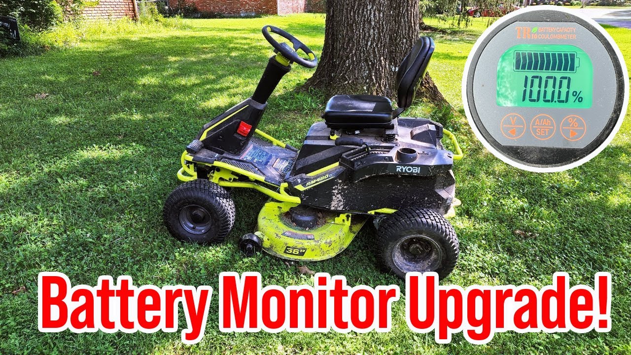 Upgrading the Battery Monitor in a Lithium Ryobi Electric Riding Lawn Mower
