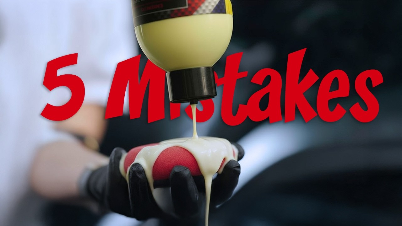 셀프세차 초보 99%가 하는 치명적 실수 5가지