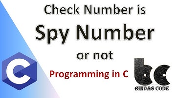 C Program to Check a Number is Spy or Not(In Hindi) | C Tutorial | Bindas Code