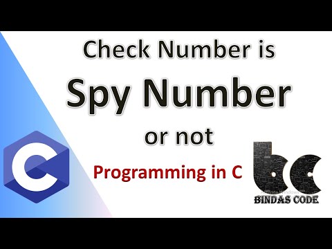 C Program to Check a Number is Spy or Not(In Hindi) | C Tutorial | Bindas Code