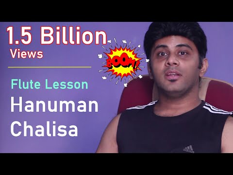 Hanuman Chalisa Flute Lesson हनमन चलस बसर Divine Bansuri