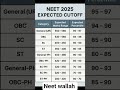 Neet Ug 2025 Expected Cutoff Marks Vs Percentile Neet2025 Neetcutoff Trending Neetexam Neet Nta mp3