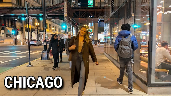 Chicago Walk 🍁 Fall Evening Walking Tour On Thursday | October 23, 2025 | 4K HDR 60fps Video