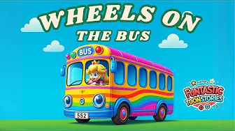 Wheels on the Bus | Nursery Rhymes and Kids Songs - Fun Animated Kids Song by FuntasticToonStories