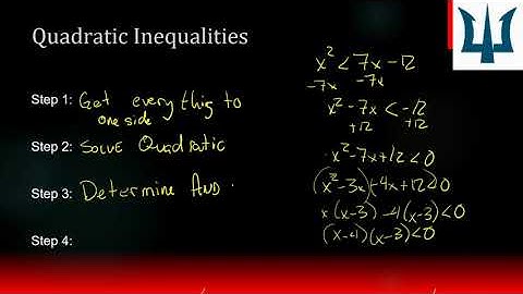07 03 Demana Precalculus - Section P.7 - Solve Quadratic Inequalities