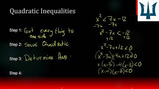 07 03 Demana Precalculus - Section P.7 - Solve Quadratic Inequalities