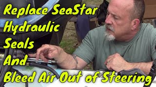 How To Replace SeaStar Hydraulic Steering Seal Glands and Flush Air Out