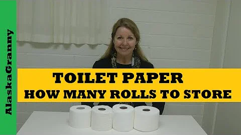Toilet Paper How Many Rolls To Store Stockpile...How Much Toilet Paper Do You Need...How To Use Less