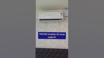 VOLTAS INVERTER SPLIT AC ERROR CODE. E1 ERROR fault ✅ #coolingsolutions #airconditioner Voltas ✅