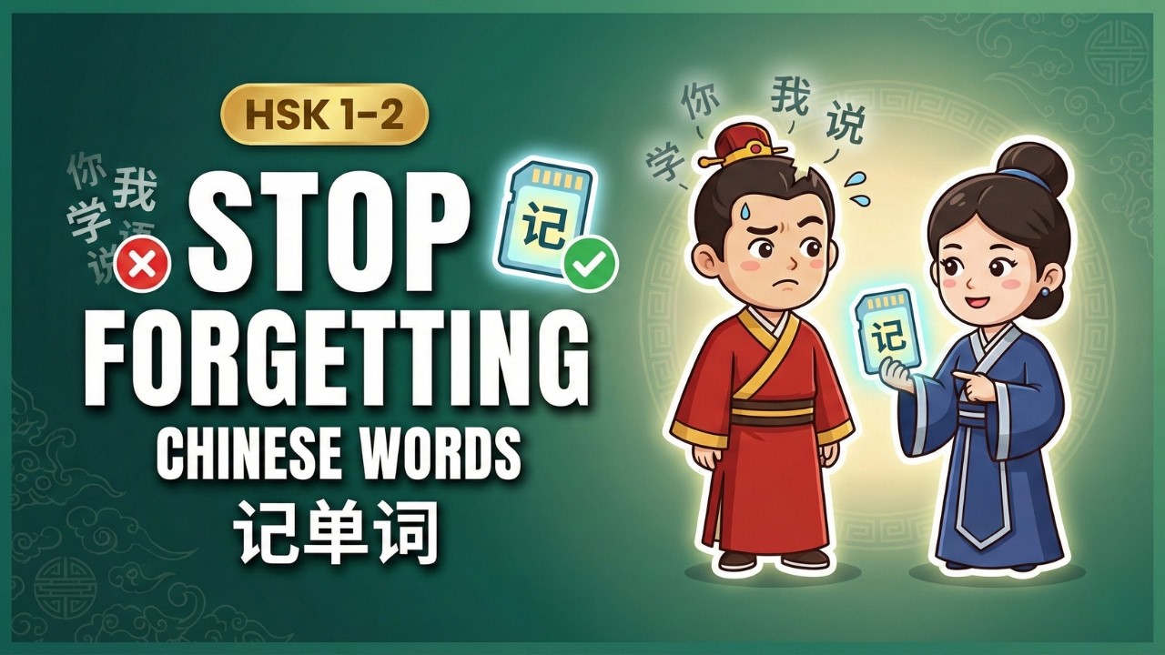 [HSK 1–2] Stop Forgetting Words — Start Remembering Chinese Forever (记单词)