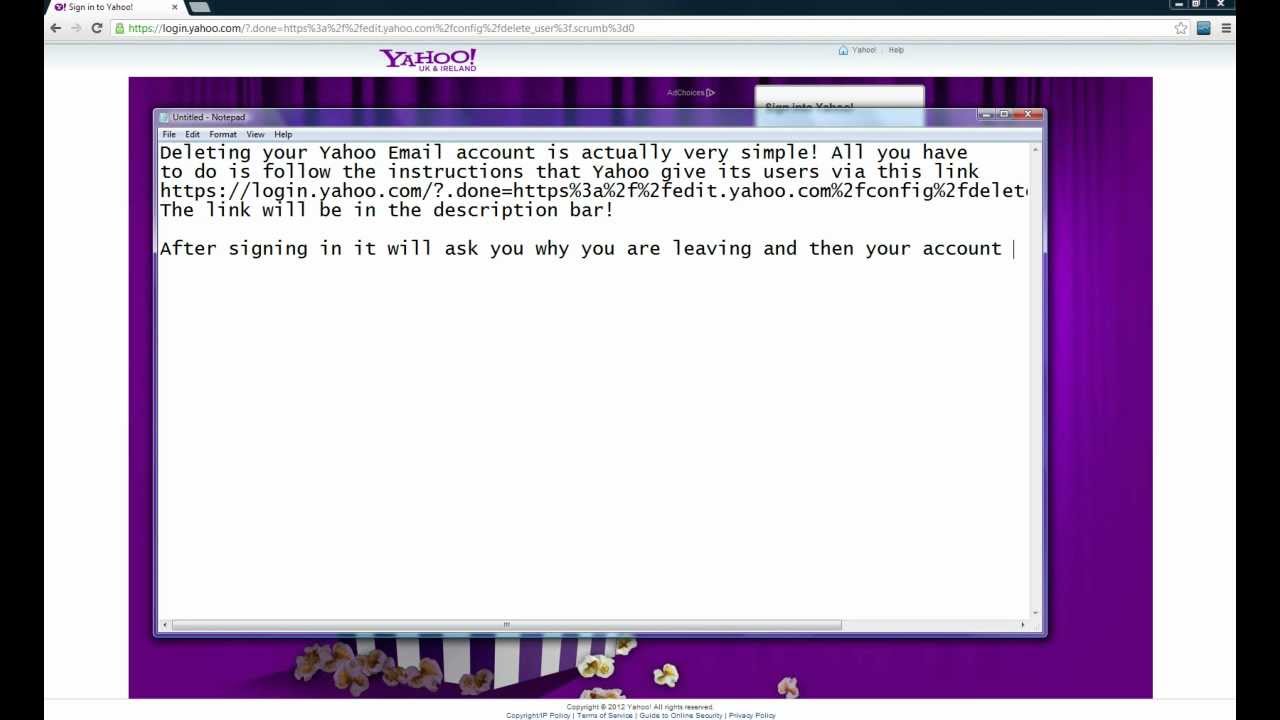 how to delete my old yahoo email account how to delete my old yahoo email account