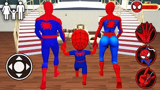 Playing as SpiderMan Family in Scary Teacher 3D