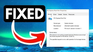 How To Fix Pci Express Root Port Error