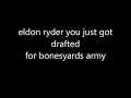 Eldon ryder you have been drafted army man wars