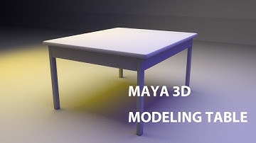 3D model of Table using Autodesk Maya||Create 3D modelling a table.