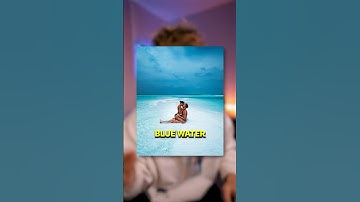 How to get blue water in your photos #shorts #lightroomedits #lightroommobile #lightroompresethr