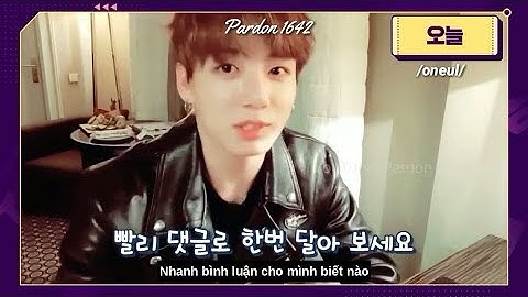 [VIETSUB] Học tiếng Hàn cùng BTS | Tập 7: Trạng từ chỉ thời gian| Learn Korean with BTS (방탄소년단) Ep 7